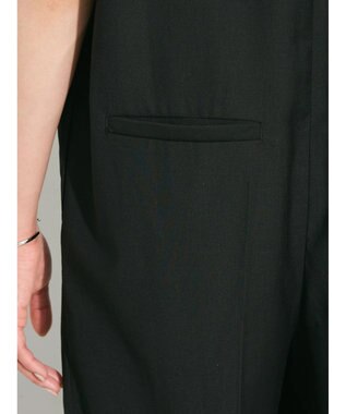 Green Parks シャツデザインロンパース Black