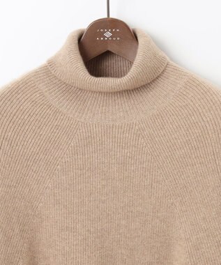 JOSEPH ABBOUD MOUNTAIN 【SPACE／UNISEX】ピュアカシミアアンダイド タートルネック ベージュ系