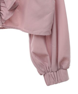 earth music&ecology ラッフルフリルシャツ Pink