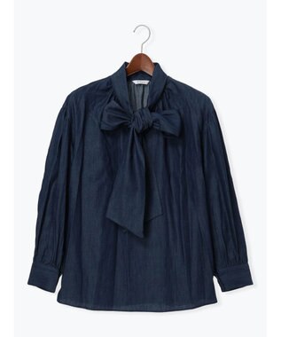 Te chichi ビッグボウタイブラウス ネイビー