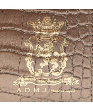 A.D.M.J. 【牛革】クロコ型押し/ロングウォレット ブロンズ