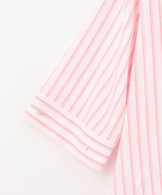 自由区 【洗える】SOMELOSテンセルスキッパー ブラウス オフ×ピンク