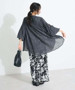 CRAFT STANDARD BOUTIQUE プリントイージーパンツ Black