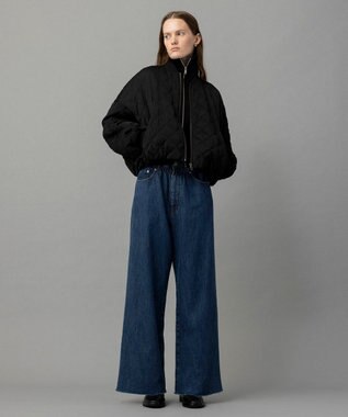 NAVE 【ReNAVE・軽量/手洗い可】ライトキルティングブルゾン ブラック系