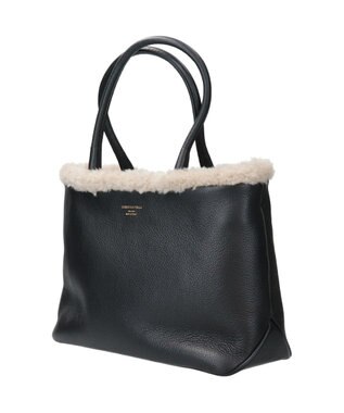 INTER-CHAUSSURES 【CHRISTIAN VILLA】ムートンパイピングバッグ ブラック