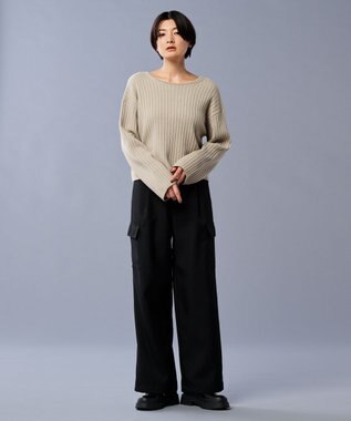 uncrave ウール ナイロン 2WAY ニット（uncrave STANDARD） ベージュ