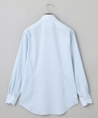 GOTAIRIKU 春夏向け【形態安定】SUMMERPREMIUMPLEATS_スモールワイドカラー 長袖ドレスシャツ（ストライプ/チェック） サックスブルー系1