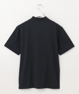 PW CIRCULUS 【MEN】【ストレッチ】ロゴ モックネック シャツ ブラック