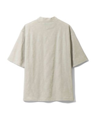 ZERO HALLIBURTON カモフラージュ柄 ジャガードモックネックシャツ ZHG-A4A 2a 82852 ゴルフウェア シルバーグレー