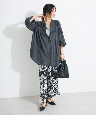 CRAFT STANDARD BOUTIQUE プリントイージーパンツ Black