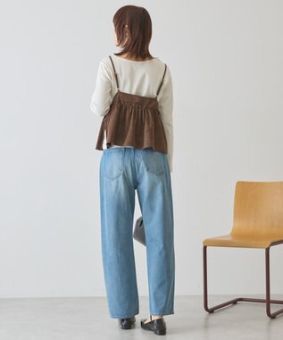 AMERICAN HOLIC ルーズストレートデニムパンツ Light Indigo