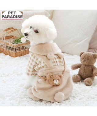 PET PARADISE ペットパラダイス くまちゃん チェックパンツ 小型犬