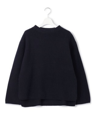 J.PRESS YORK STREET 【WOMEN】ウールカシミヤ ボトルネックショートニット ネイビー系