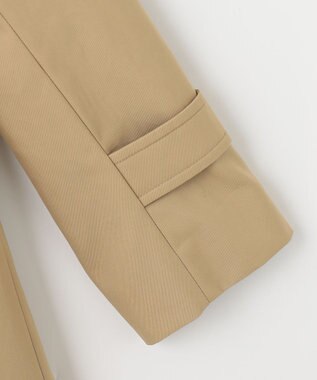 J.PRESS LADIES S 60/2コンパクトギャバ ステンカラーコート ベージュ系