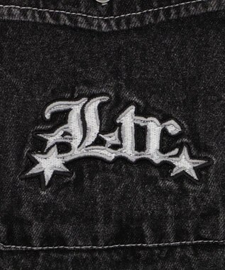 WEGO 【ユニセックス着用ITEM/MLサイズ展開】グラフィックデニムシャツ（LS） デニムブラックソノタ