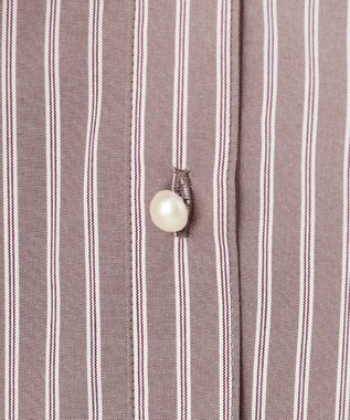 ANY SIS L 【洗える】ラッフルレイヤード ブラウス ボルドー系