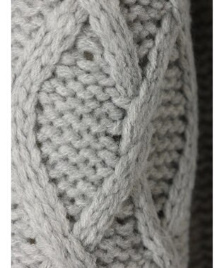 CRAFT STANDARD BOUTIQUE ケーブルニットドッキングスウェット Gray Mixture