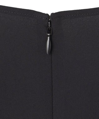 ICB 【洗える】 ストレッチジョーゼット カシュクールブラウス ブラック系