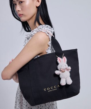 TOCCA 【ぬいぐるみチャーム付き】TOCCA AMICO CANVAS TOTE キャンバストート