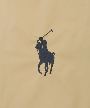 MOONBAT POLO RALPH LAUREN(ポロ ラルフローレン)ベルト付きレインバッグ　ポロポニー刺繍 キャメル