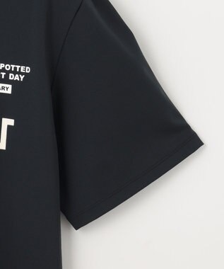 PW CIRCULUS 【MEN】【ストレッチ】ロゴ モックネック シャツ ブラック