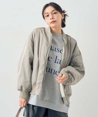 earth music&ecology リバーシブルMA-1 カーキ