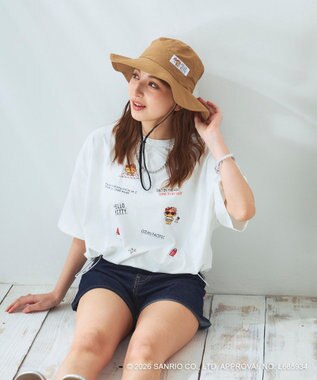 OP／FILA 【Ocean Pacific×ハローキティ】サーフハット ベージュ