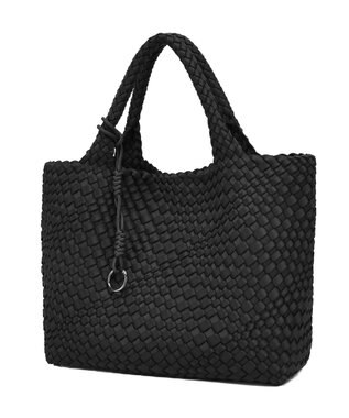 style code 【軽量・弱撥水素材】ネオプレーン　イントレチャート　トートバッグ A4 大容量 ブラック