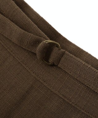 CRAFT STANDARD BOUTIQUE リネンライクラップ風スカート Brown