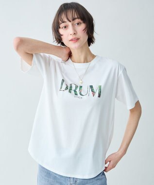 ANY L アソートロゴラウンドヘムTシャツ