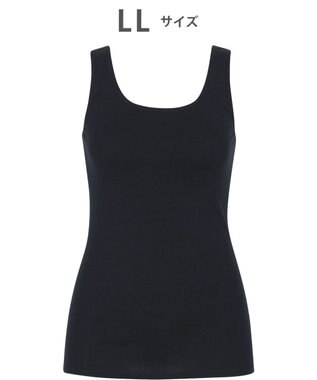 WACOAL あったかインナー 【ふんわりあったか】 ノースリーブ 天綿オーガニックを使用 あたたかい ムレにくい しなやかでやわらかい レディース CLB610 /ワコール ブラック