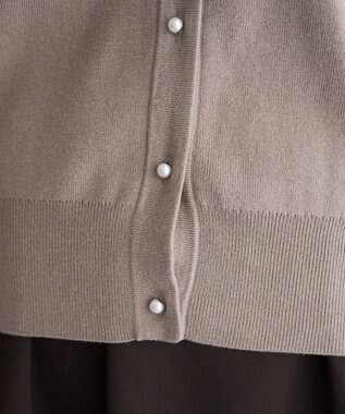 YECCA VECCA 2way袖リボンカーディガン Gray Beige