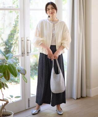 ANY L シアーブルゾン エクリュ