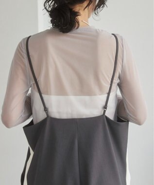 WEGO 【ANGIE VINTAGE】サイドラインサロペット グレー