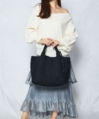 style code 【軽量・弱撥水素材】ネオプレーン　イントレチャート　トートバッグ A4 大容量 ブラック