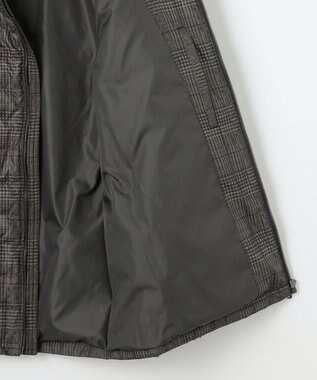 JOSEPH ABBOUD 【3WAY/撥水/INフード/ダウンライナー付】3ハイカウントツイル×パウダータフタ ダウン コート ダークブラウン系