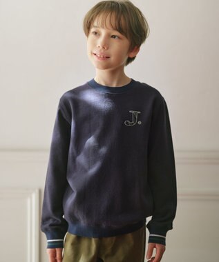 J.PRESS KIDS 【100-130cm】J. レジメンストライプ ロゴ トレーナー