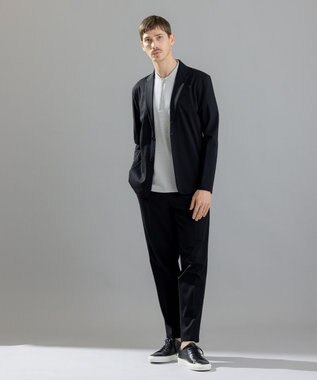 JOSEPH HOMME スビンギザカノコ　ハーフジップ ライトグレー系