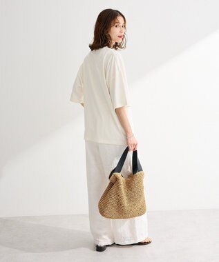 Green Parks 刺繍レースワイドパンツ White