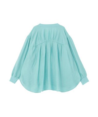 Green Parks リブドッキングシアーシャツ Blue