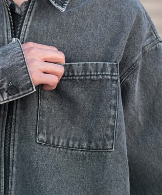 WEGO デニムシャツジャケット デニムブラックソノタ