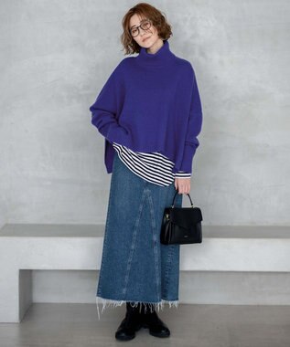 23区 【RED CARD TOKYO×23区】デニム Iライン スカート ミッドブルー