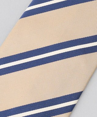 GOTAIRIKU GOTAIRIKU別注【日本製】シルク ネクタイ_ストライプ ベージュ系1