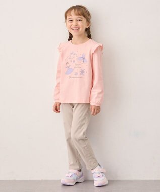 ANY KIDS 【WEB限定】7days プリント 長袖Tシャツ ピンク×バレエ