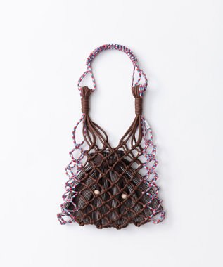 TRICOTE マクラメトートバッグ【巾着ポーチ付き】
