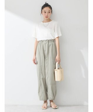 earth music&ecology チュールフリルプルオーバー Ivory