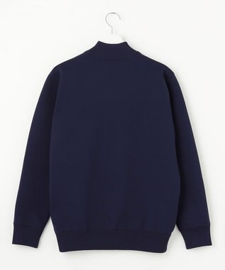 23区GOLF 【MEN】【 蓄熱裏地付き/ウォッシャブル】ロゴ ダブルジャガードニット ネイビー系