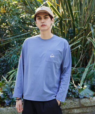 SHARE PARK MENS 【UVケア・吸水速乾・ストレッチ・軽量 】エンブレムTシャツ（L・XLサイズ） ブルー系