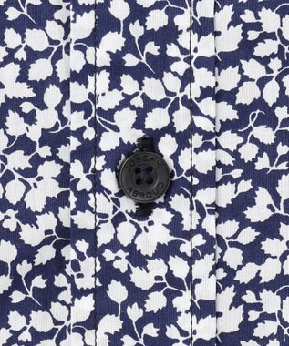 JOSEPH ABBOUD 【リバティー柄】プリントシャツ ダルブルー系5