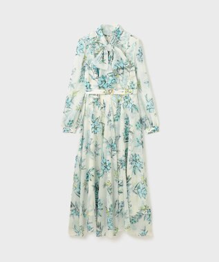 GRACE CONTINENTAL フラワーレイヤーワンピース キナリ